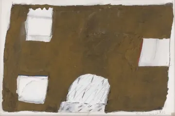 Eugen van Stiphaut: 1983, Mischtechnik, 24 x 14cm