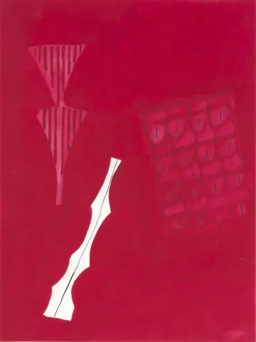 Eugen van Stiphaut: 1988, Mischtechnik, 36 x 48cm
