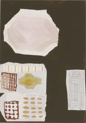 Eugen van Stiphaut: 1990, Mischtechnik, 38 x 54cm