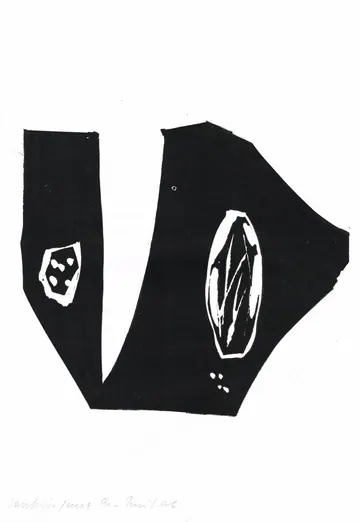 Eugen van Stiphaut: 1991, Linolschnitt, 30 x 42cm