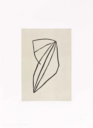 Eugen van Stiphaut: 1992, Linolschnitt, 21 x 30cm